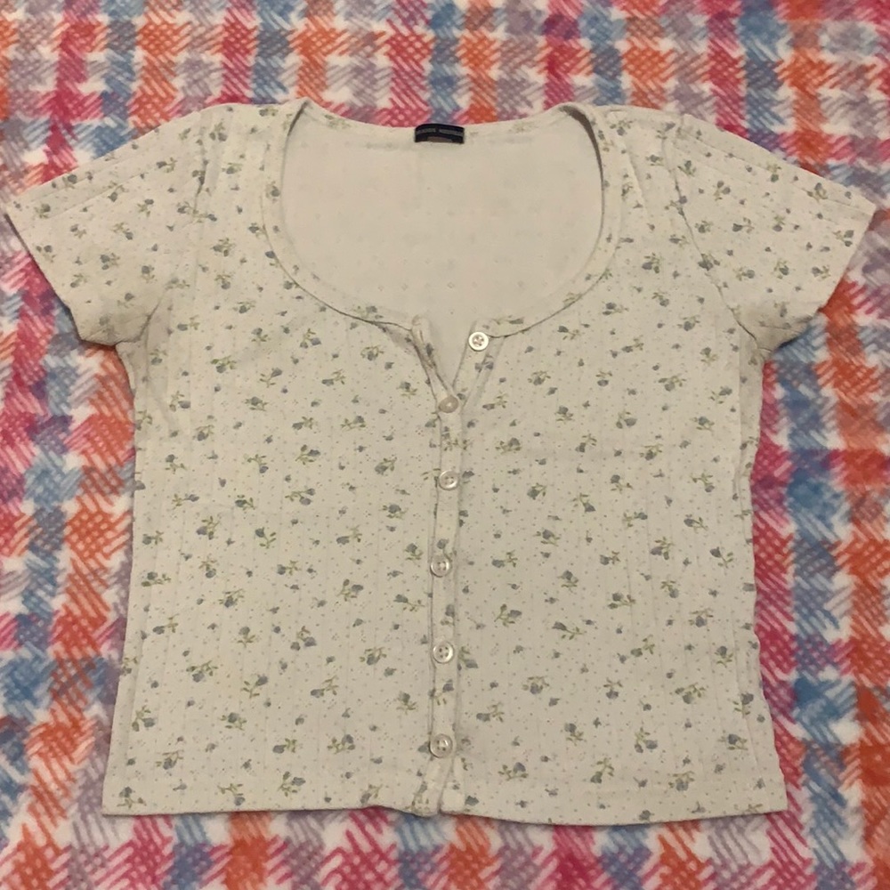 selling flower crop top.